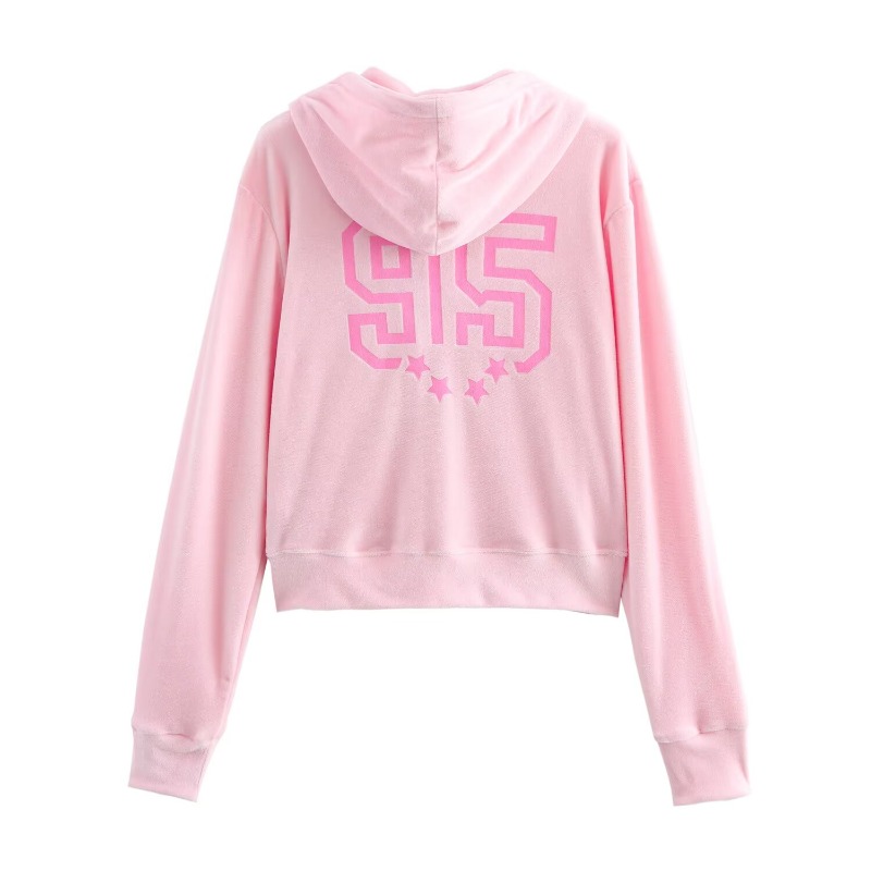 Trafzr pink sæt dame todelt afslappet sød vintage langærmet hættetrøje sæt efterår dame sæt  y2k outfit sæt