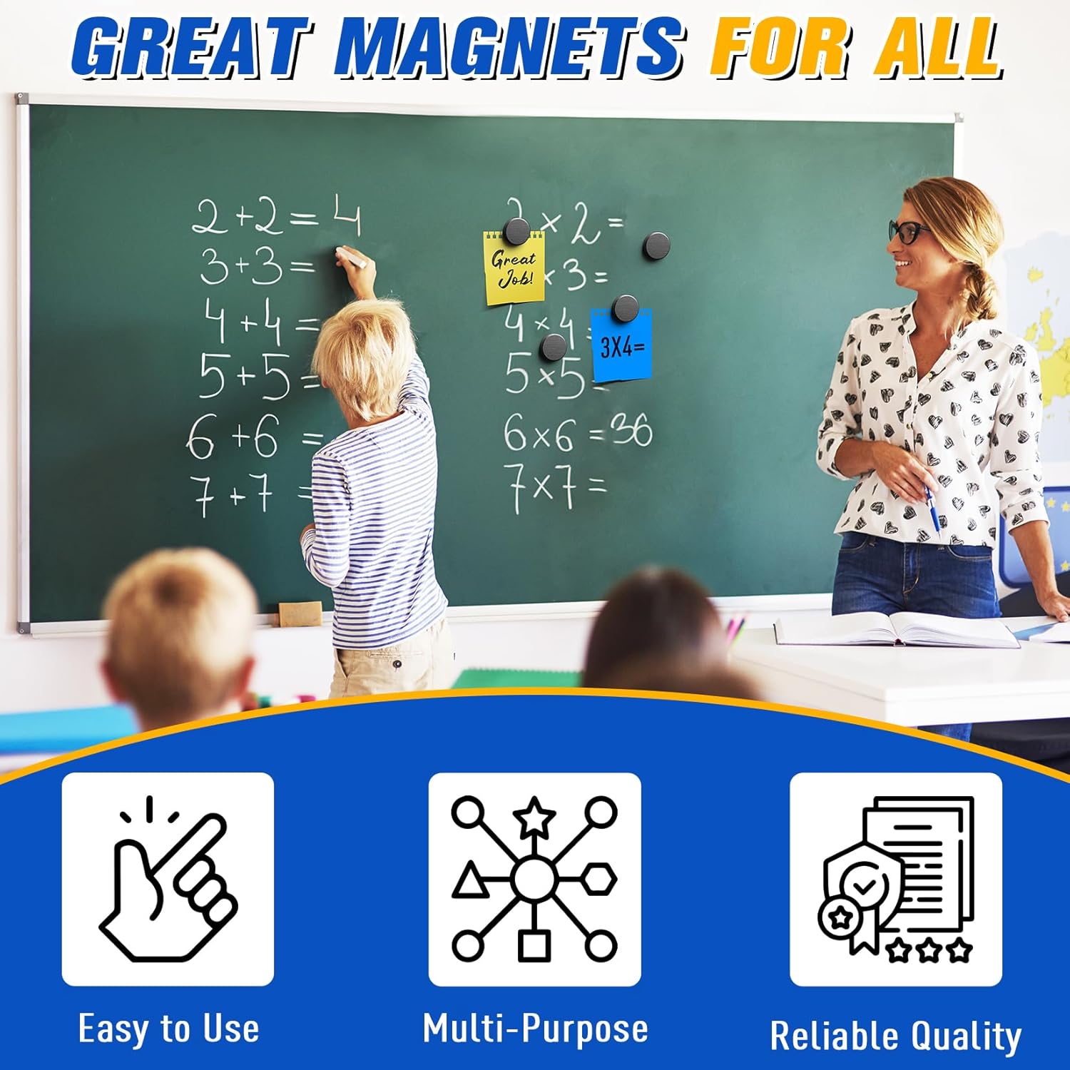 Ceramic Magnets, Small Round Disc for Crafts, DIY, Science, Hobbies, Projects, Fridge - Flat Circle Ferrite Industrial Magnets