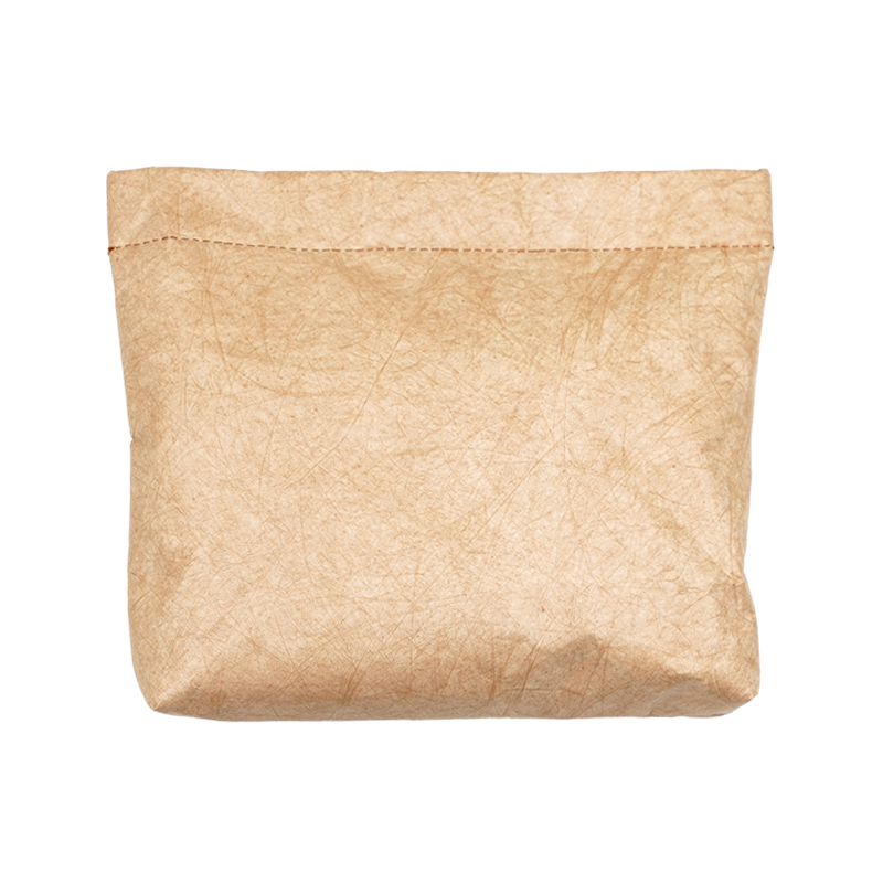 11 inch Cosmetic Storage Bag Paper Waterproof Travel Storage Case Ultra Thin Women's Portable Small Toiletry Kit Washbag: Khaki