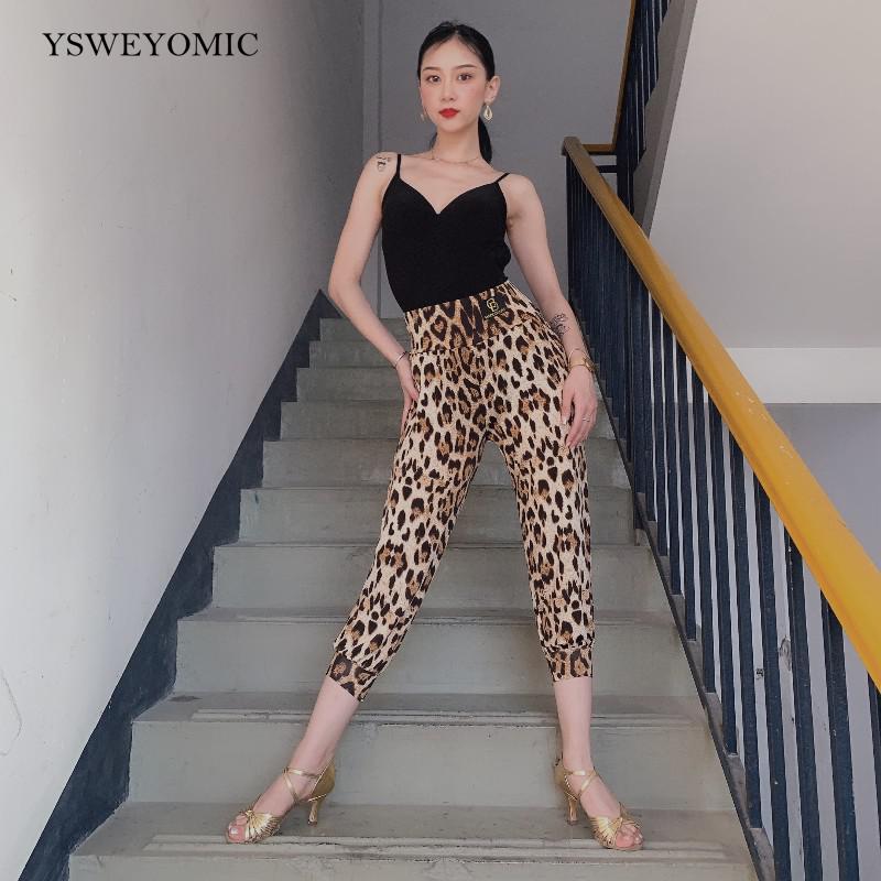 Dancebaby Latin Dance Praktijk Kleding Professionele Dans Wortel Broek Vrouwelijke Volwassen Herfst En Winter Lange Dans Broek YS212: Cropped pants 2 / One-size