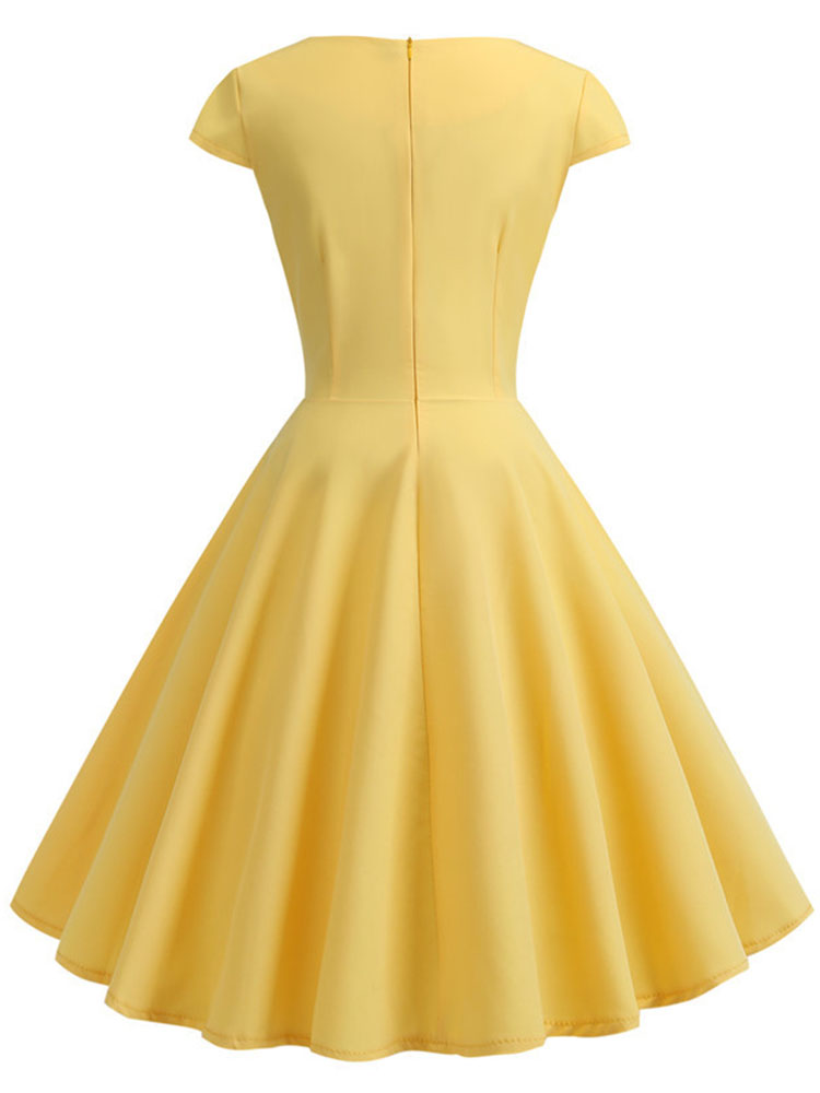 Vestido de verano de de manga corta, Pin Up, Rockabilly