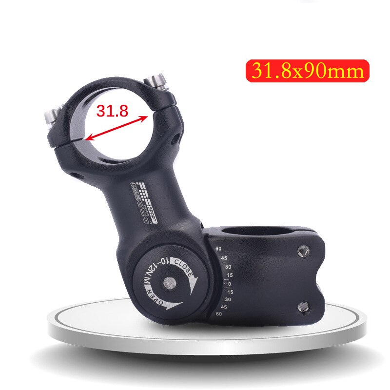 FMF Bike Stem adjustable angle stem 25.4mm 31.8mm handlebar height increase riser stem mtb mountain bike road: 31.8mm-90mm