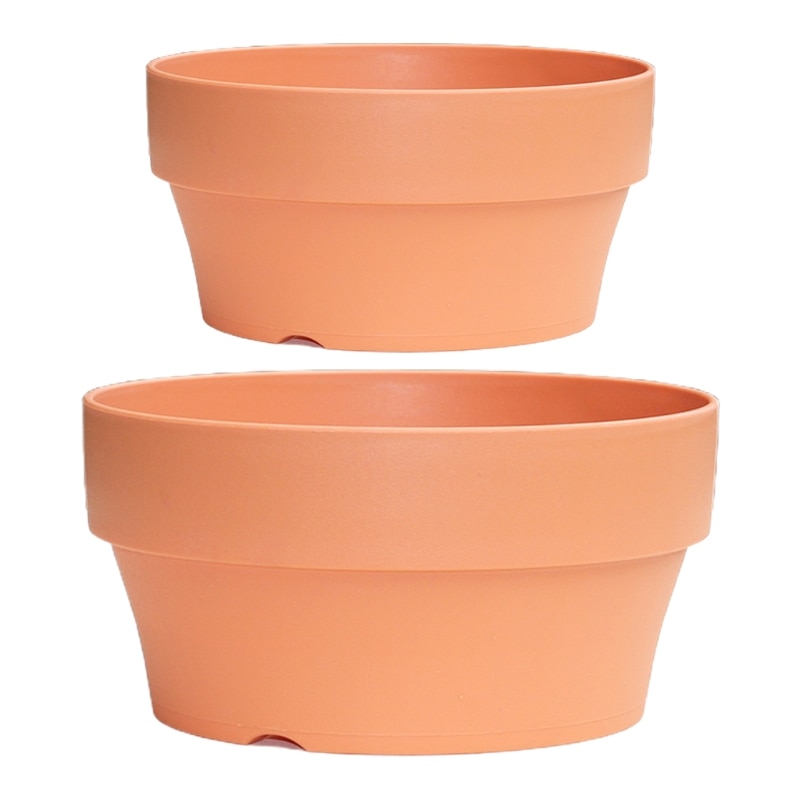 Pot Imitation terre cuite pour plantes succulentes, jardinière avec trou de Drainage, Cactus, pots bonsaï de jardin
