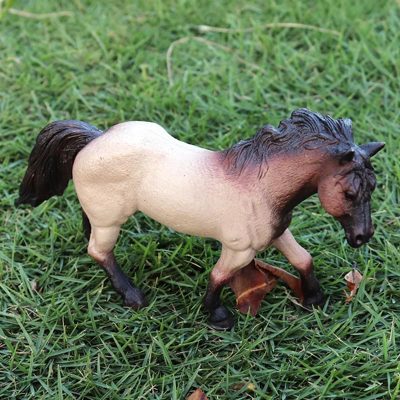 Última granja realista la valla Animal caballo jinete modelo Appaloosa Hannover caballo figuras de acción juguetes educativos para niños