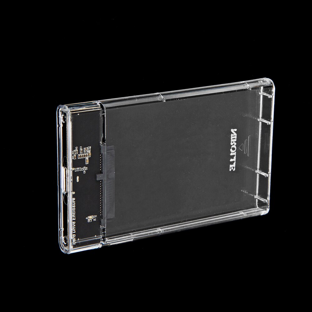 Transparente Tipo USB3.0-C Caso Adaptador DVD HDD Sata SSD Optibay Caddy 9.5 milímetros 2.5 polegada Caixa de Disco Rígido gabinete