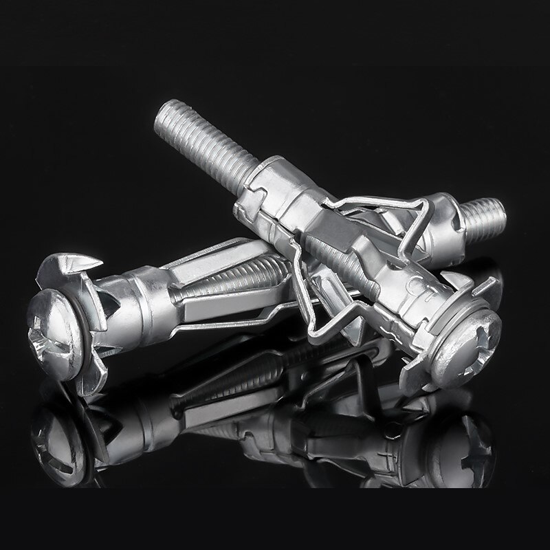 Hollow Gecko Expansion Bolt for Plasterboard Hollow Brick Wall Carbon Steel Material M4 M5 M6 M8 Expansion Fasterner