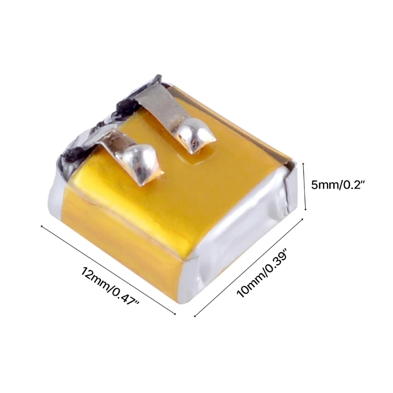 5 stück/set , 501012 wiederaufladbare lithium-batterien 3.7v 40 mah) für bluetooth-kompatible kopfhörer, lange lebensdauer