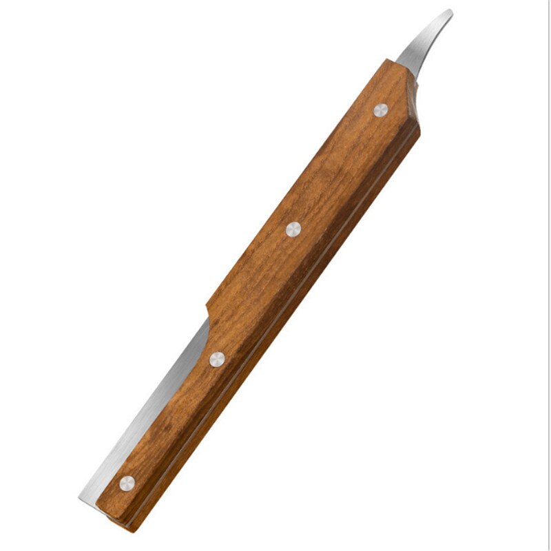 Stainless Steel Multifunctional Coconut Shell Opener Sharp Blade Coconut Meat Remover Coconut Cutter Set For Kitchen Beech: Knock coconut knife