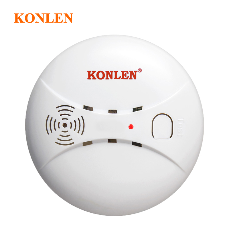 Konlen trådløs røykvarsler alarm sensor 433 mhz brannbeskyttelse til smarthus hus sikkerhetsalarm system