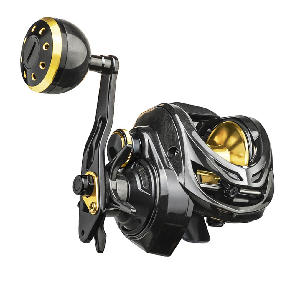 Spinning Reel Baitcasting Reel Carbon Fiber Body Max Drag 16Kg Metalen Handgreep Vissen Reel Saltwater Reel Handvat lijn: TDC3000 Left