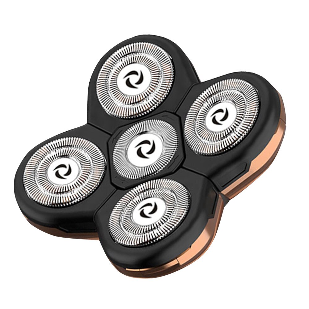 USB Rechargeable Mower Men Washable Five Floating Heads Shavers LCD Hair Clipper Razor Nose Hair Trimmer Shaving Beard Machine: Head Accessories