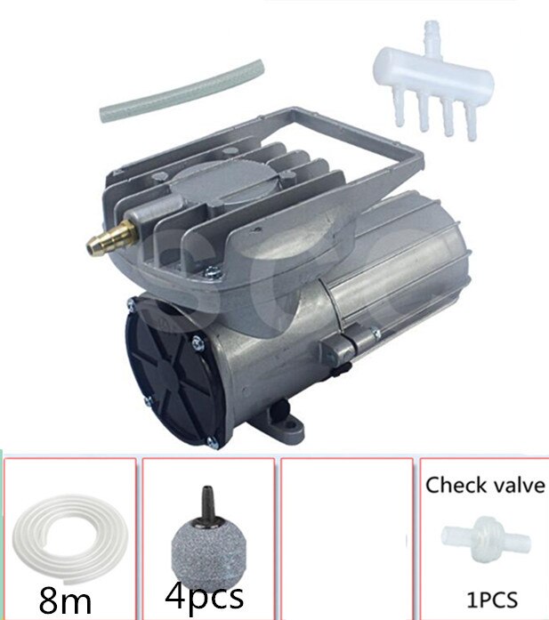 BOYU DC 12 v 38L/min 18 w Aquarium Air Compressor Aquacultuur Water Fish Beluchting Hi Druk Pomp DC 12 v Elemental O2 Air Pum: ACQ-902 A SET