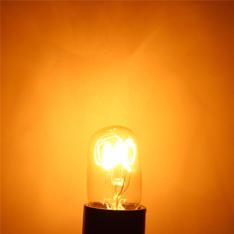 Ampoule LED en verre à incandescence E12, 15W/25W 120V 220V, 8 pièces/lot, lampe pour réfrigérateur, four à sel, décoration de la maison