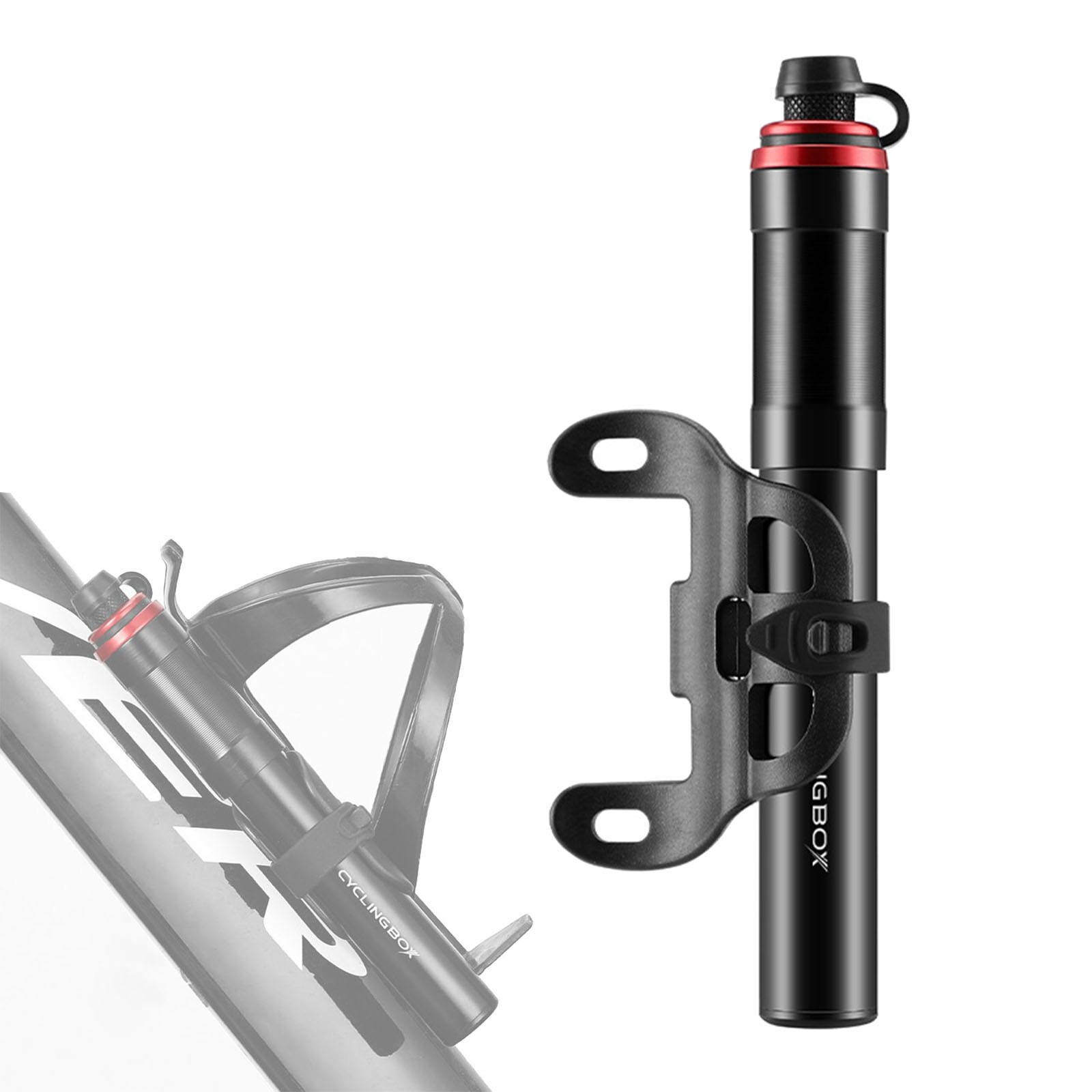 120psi High-pressure Bike Air Shock Pump Fit Presta/Schrader Valve for Fork &amp; Rear Suspensions Mountain Road Bicycle