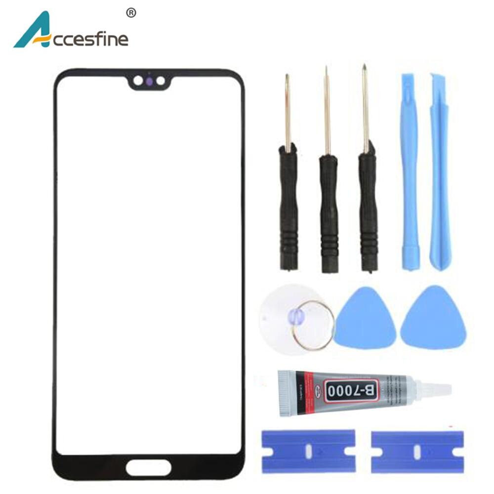 Originele Vervangende LCD Voorzijde Touch Screen Outer Glas Lens Panel Voor Huawei P30 Pro P30 lite P20 Pro Reparatie kit + B7000 Lijm