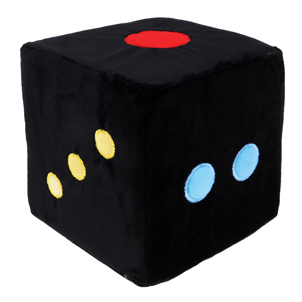 Grands dés en peluche en mousse de 20cm pour jouer, matériel pédagogique, jouet amusant, de fête: D