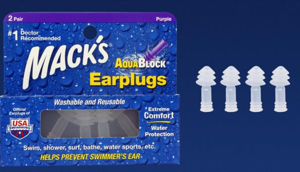 2 Pairs Macks Professionele Zwemmen Oordopjes Waterdicht Zwemmen Oordopjes Geluiddichte Anti Snore Oordoppen