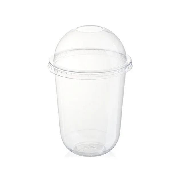 50 bicchieri per budino con coperchi scatole di plastica gelato mousse dolce picnic festa imballaggio bicchieri da dolce con coperchio: BIANCO