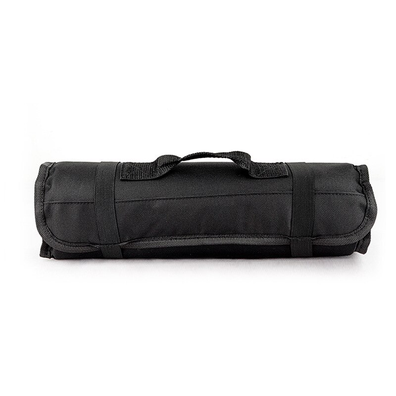 Sac à couteaux de chef Portable, sac en rouleau, sac de valise de cuisine, sac de rangement portable durable Funda Navaja: black