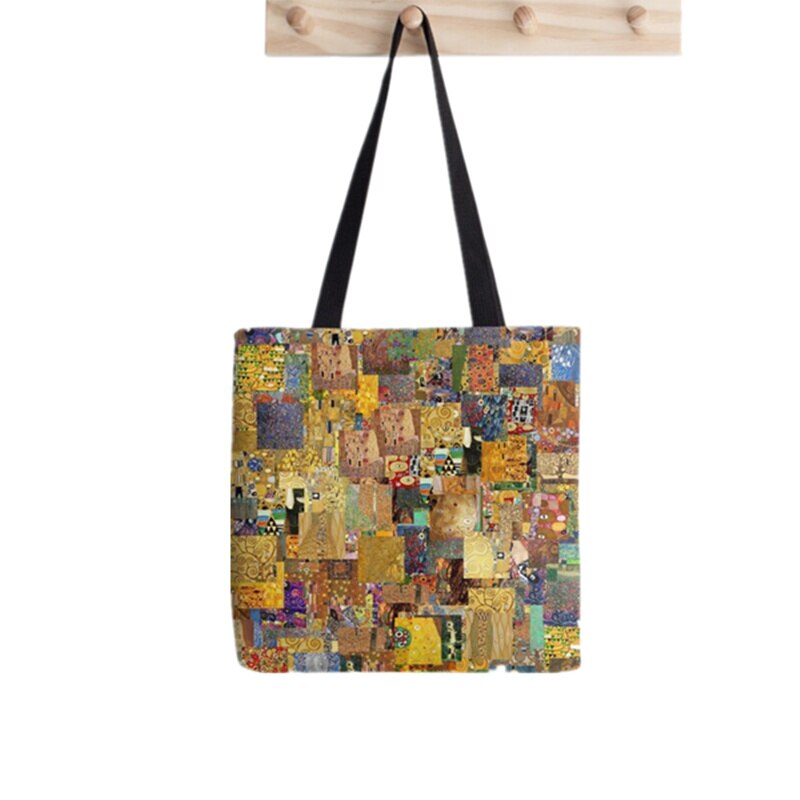 Shopper Kon Je Pop Gedrukt Tote Vrouwen Grappige Harajuku Shopper Handtas Meisje Schouder Boodschappentas Dame Canvas Tas: F818