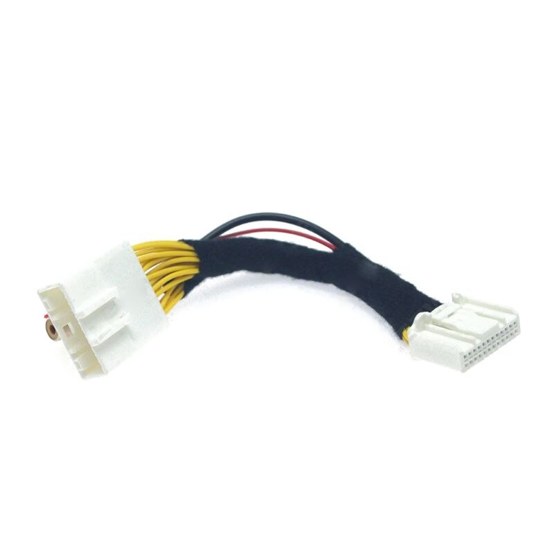 24Stift Video Eingang Schalter Umge Auto Parkplatz Kamera RCA Adapter Kabel für R-enault Stepway Vivaro Dacia Sandero Clio