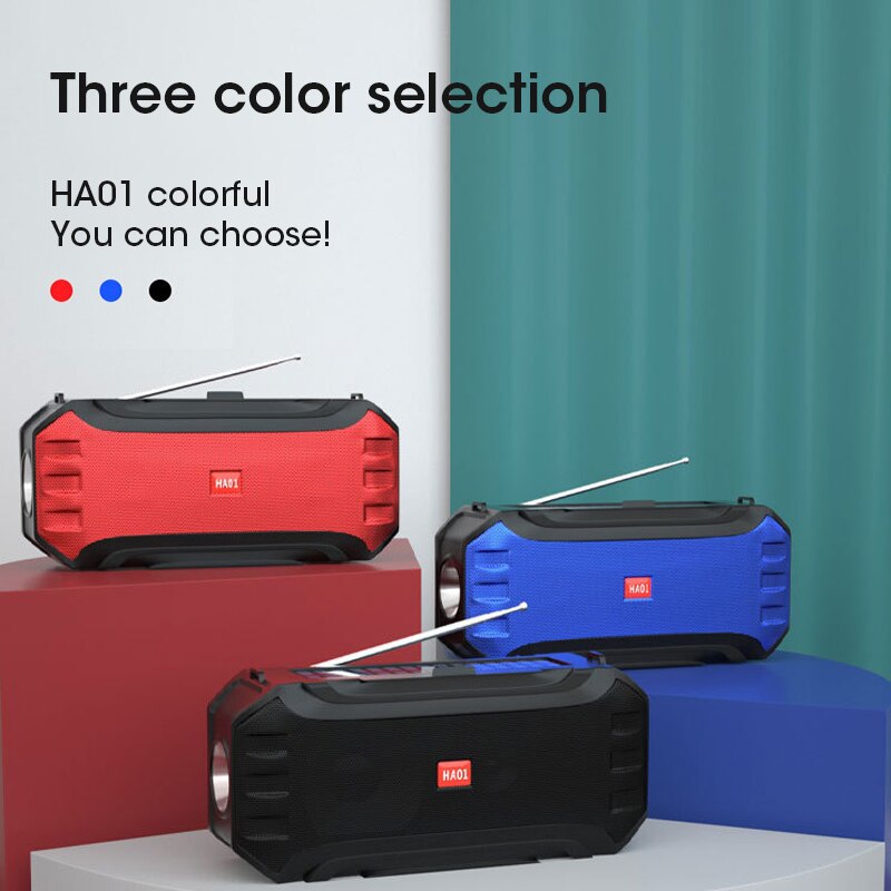 Draadloze Outdoor Speaker Draagbare Zonne-energie Opladen Bluetooth Speaker Stereo Music Box Ondersteuning Tf/Fm Radio/Usb/Aux met Zaklamp