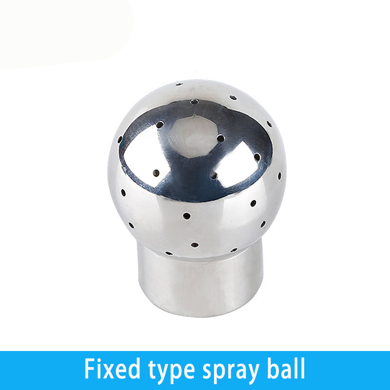 1/4" 3/8'' 1/2'' 3/4'' 1'' BSP Female Thread 304 Stainless Steel Sanitary Tank Cleaning Ball fixed Rotating Spray Ball Nipple: WHITE / 1-1/4"