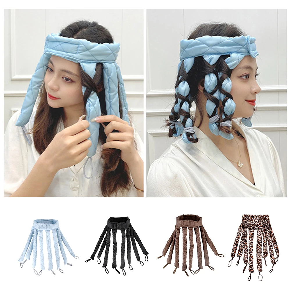 1pc Heatless Haar Curler Krake kräuseln Rollen Weiche Eisstockschießen Stange Stirnband Faul Schlafen Schaum Locken Welle Styling Werkzeuge