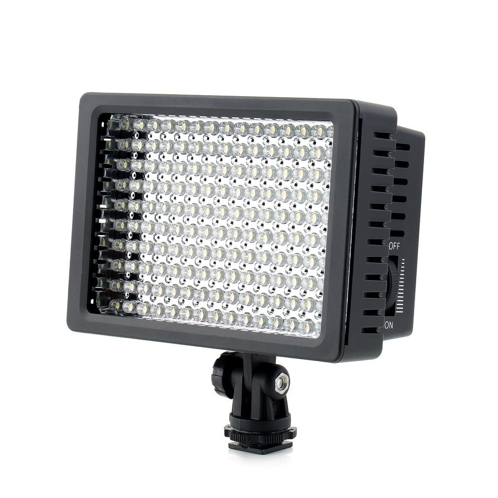 1set Camera HD 160 LED Video Light Lamp 1280LM 5600K/3200K Dimmable for Canon for Nikon Camera Video Camcorder