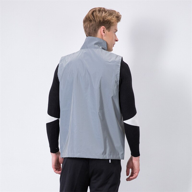 Reflekterande linnen män kvinnor 3m toppar avslappnad hiphop vindjacka nattsport kappa luva fluorescerande kläder