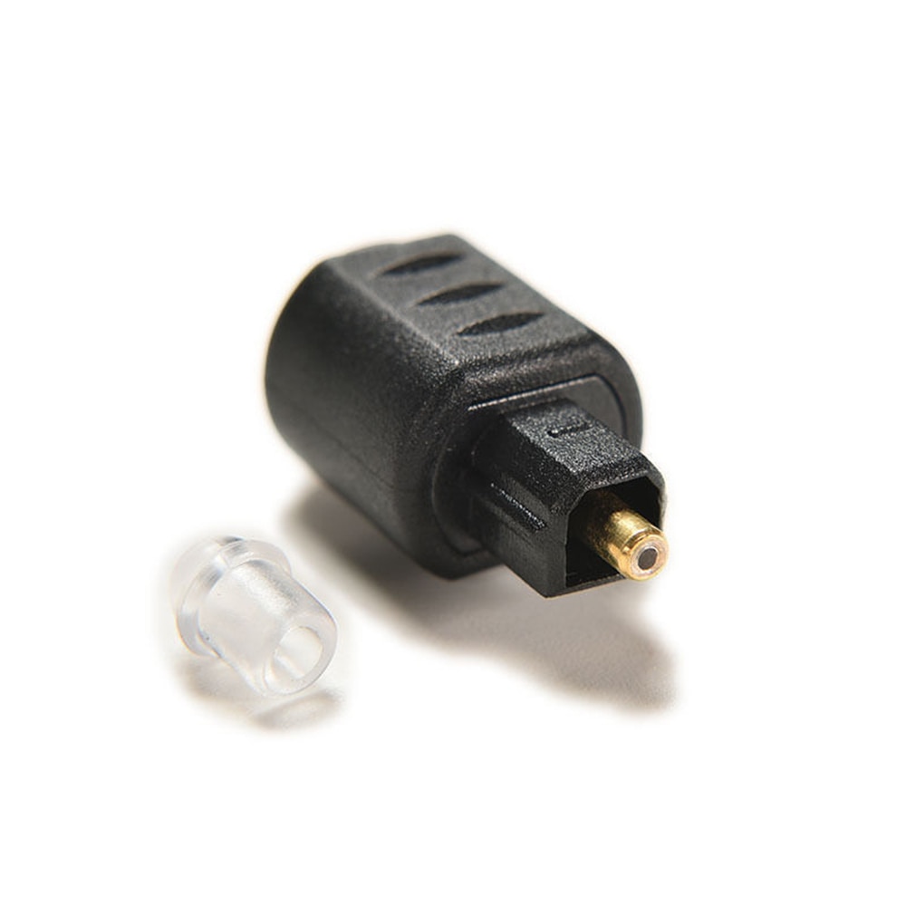 3.5 Mm Zwart Mini Optische Audio Adapter Vrouwelijke Jack Plug Naar Digitale Toslink Male