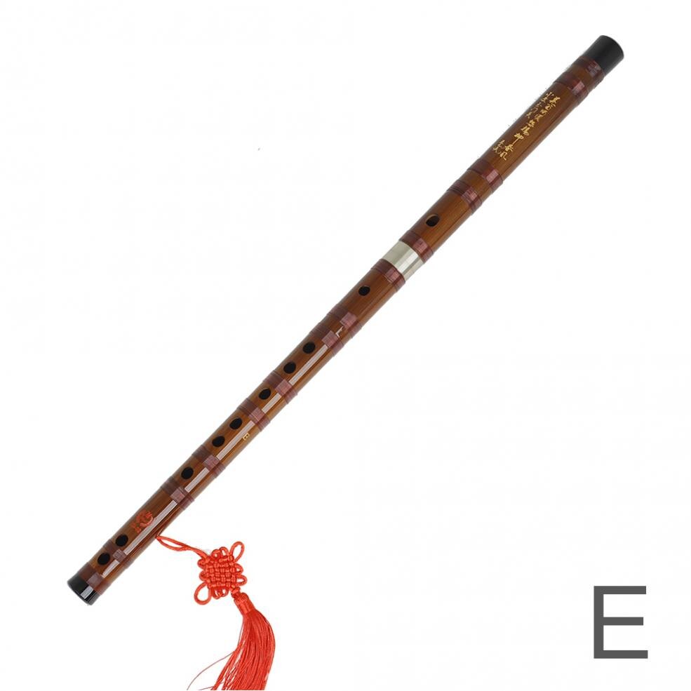 Bamboo Flute Woodwind Musical Instruments C D E F G Keys Chinese Transversal Flute: White