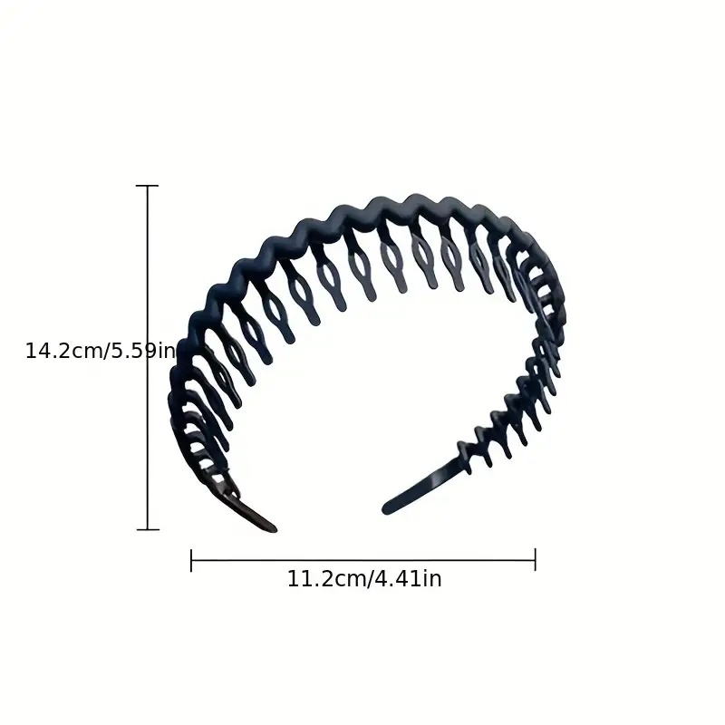 1/2/3 pièces pince à cheveux couleur givrée bandeau femmes bande antidérapante dents Simple pression bandeau visage bandeau cheveux accessoires