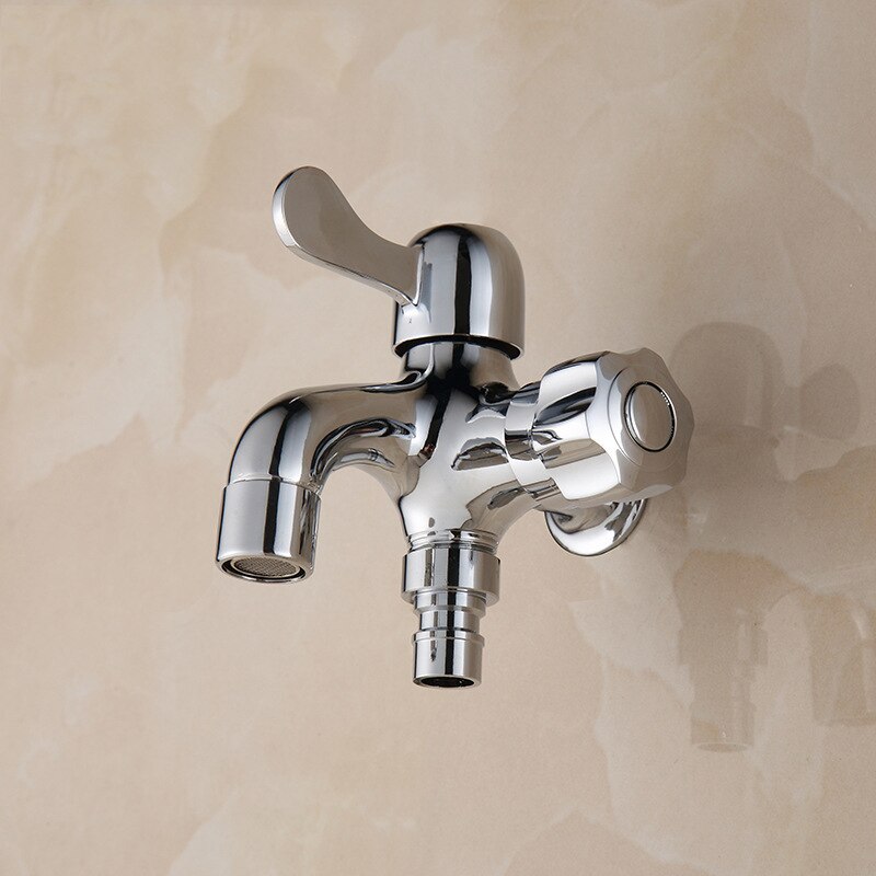 chrome finished brass Garden double use Bibcock washing machine faucet bathroom taps wall mounted accessories