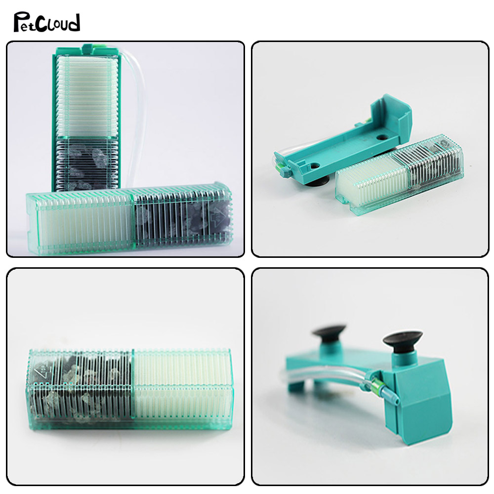Aquarium Submersible Water Air Cartidge Filter Fish Tank Pneumatic Filter Water Tank Purification Filtration Accessories