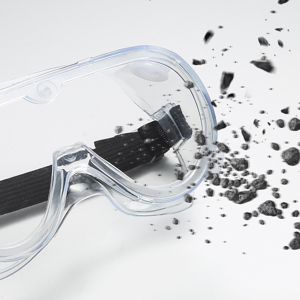 Transparent Ski Dust-proof Anti-fog Goggles Wind Sand Droplets can Wear Myopia Glasses Fully Enclosed Protective Goggles