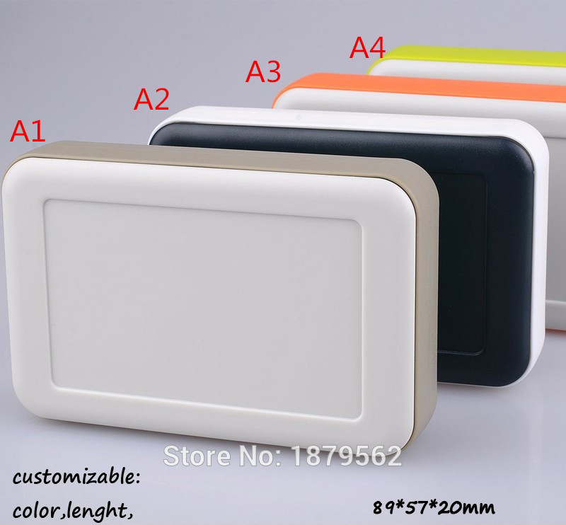 [4 colors] One pcs 89*57*20mm DIY electronic box for project handheld PLC enclosure small electrical junction switch enclosure