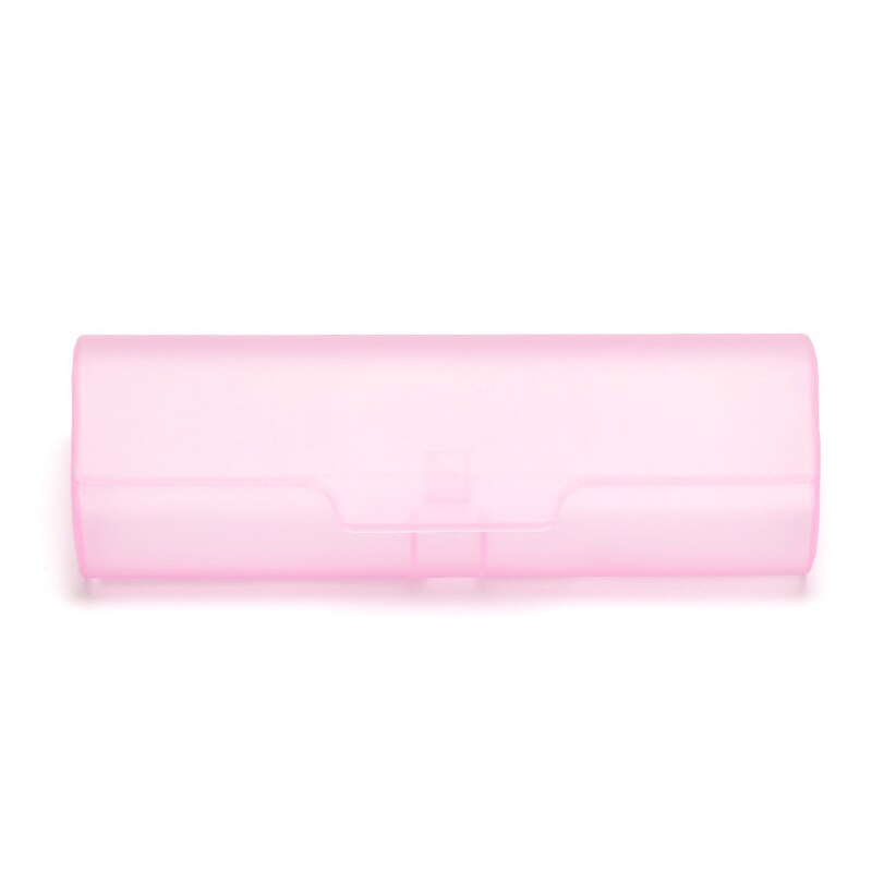 Optical frames Glasses Case Women And Men Plastic Sunglasses Glasses Box Hard Eyeglasses Case Reading Glasses Case: Pink
