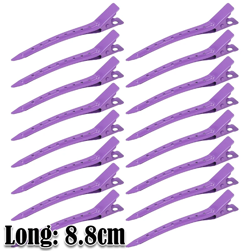 Pinces à cheveux professionnelles en métal pour Salon, 1 à 10 pièces, outils de coiffure, bricolage, épingles à cheveux, Barrettes, accessoires pour couvre-chef: XS / Black