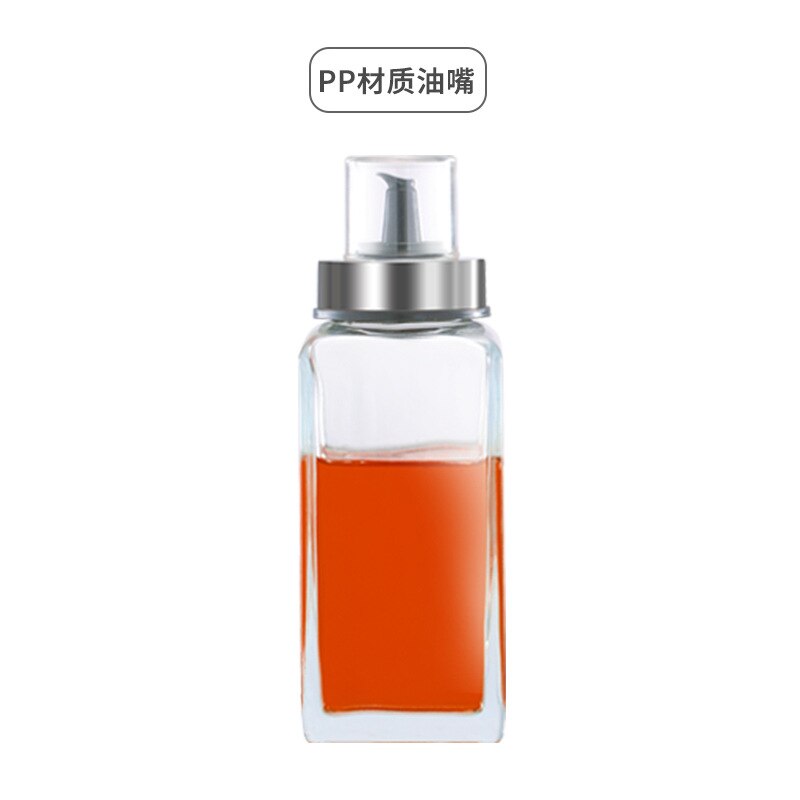 Petite bouteille d'assaisonnement anti-poussière domestique avec couvercle pot d'huile bouteille d'huile en verre étanche sauce huile de sésame petite bouteille de vinaigre