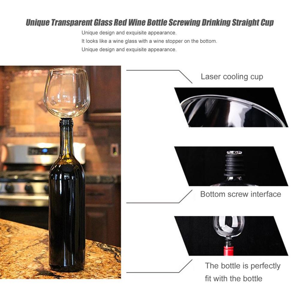 Red Wine Champagne Glass Cup with Silicone Seal 401-500ml Drink Directly from Bottle Crystal Glasses Cocktail Mug