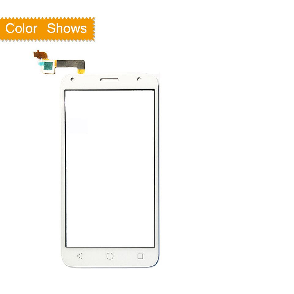 10Pcs Voor Alcatel One Touch Pixi 4 5.0 OT 5010 5010D 5010E 5010G 5010X OT5010 Touch Screen Panel sensor Digitizer Touchscreen: WHITE