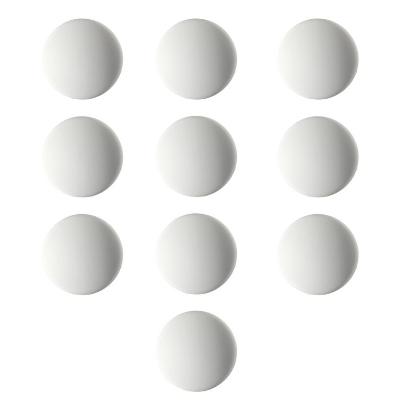 10 unids/lote de topes de puerta de goma blanca protectores de pared protectores autoadhesivos parachoques para Manilla de puerta topes previenen la manija de la puerta