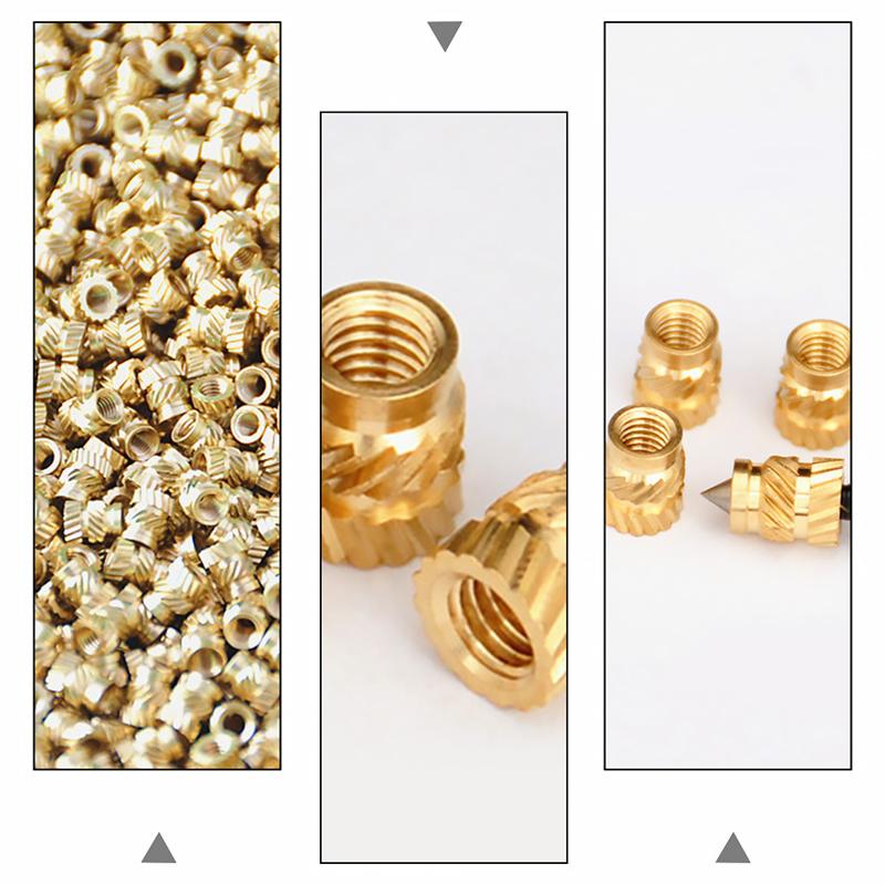 50 Pcs M3 Threaded Press Fitting Heat Sink And Injection Molding Type Melt Press Inlaid Copper Nut