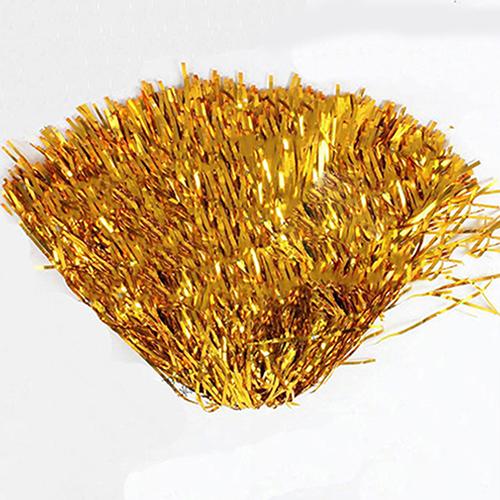 1Pc Metallic Cheerleader Cheer Cheerleading Dance Party Team Match Sports Pom Poms: Golden