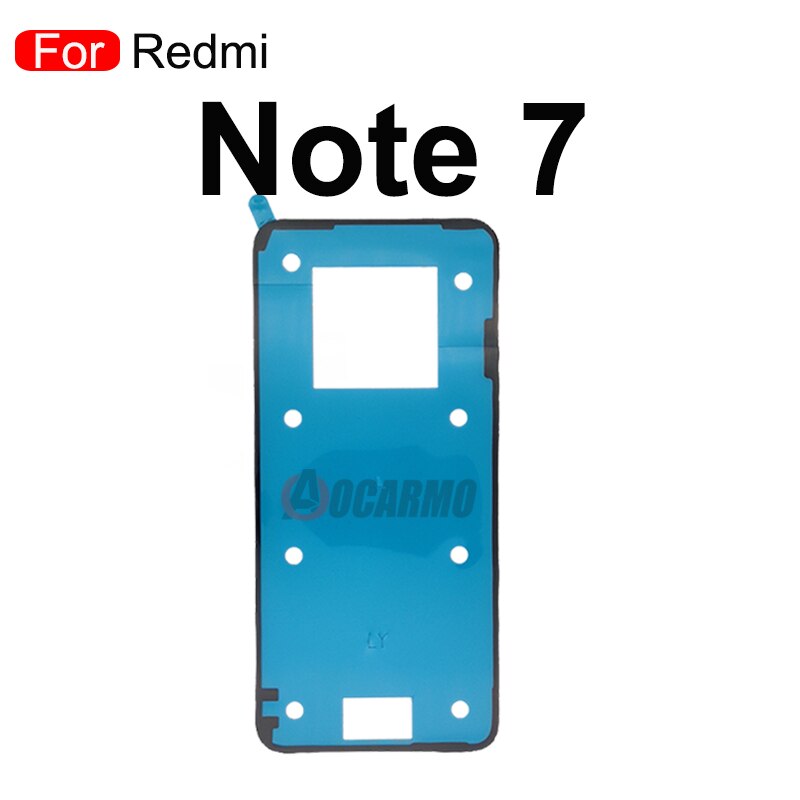 Aocarmo Terug Lijm Voor Xiaomi Redmi Note 7 8 9 Pro 9S 9S 8T Terug Glas Cover sticker Lijm: For Redmi Note 7