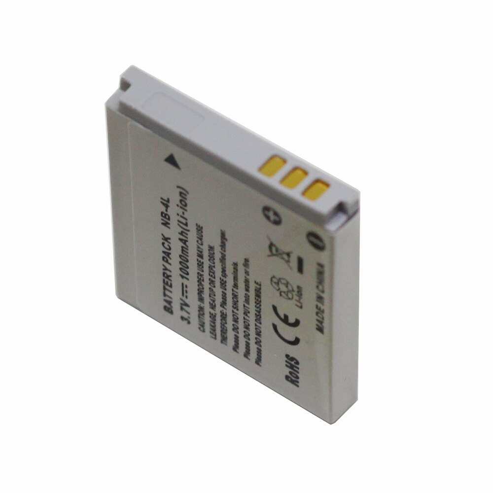 NB-4L NB 4L Replacement Battery for Canon IXUS 50 55 60 65 80 75 100 I20 110 115 120 130 IS 117 220 225 230 255 HS SD780 SD960