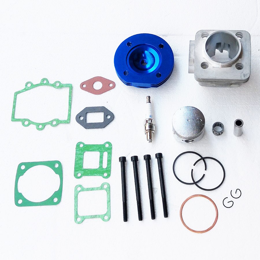 44mm Cylinder Assy Big Bore Kit 2 Grooves For 44-6 47cc 49cc 2 stroke engine Mini Dirt ATV Pocket Bikes Minimoto: Blue