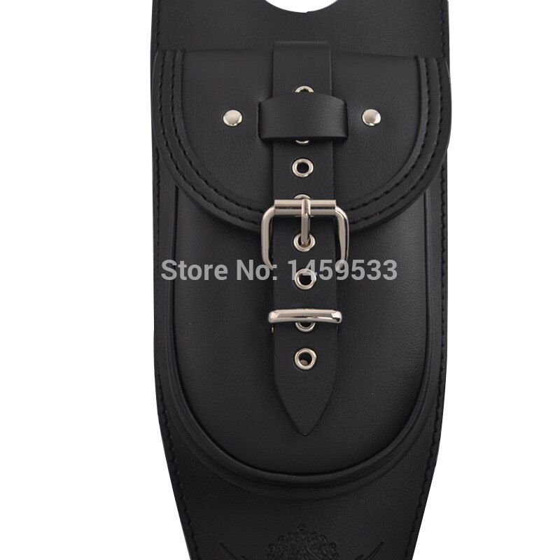 Premium slidstærkt temperament sort læder retro brændstoftank taske pose passer til harley sportster  xl883 1200
