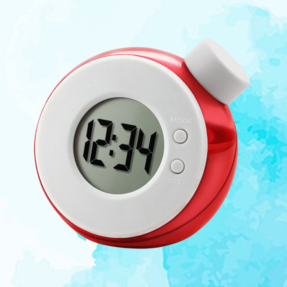 Water Energy Clock LED Display Clock Water Jar Clock Battery Include(Red): Red